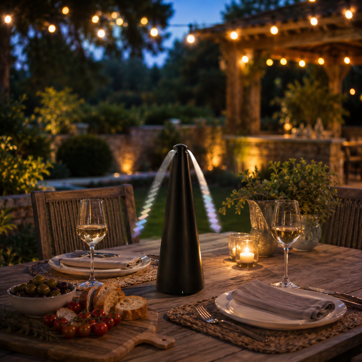 OutdoorHavens FlyShield Pro | Silent Tabletop Fly & Wasp Repeller Fan