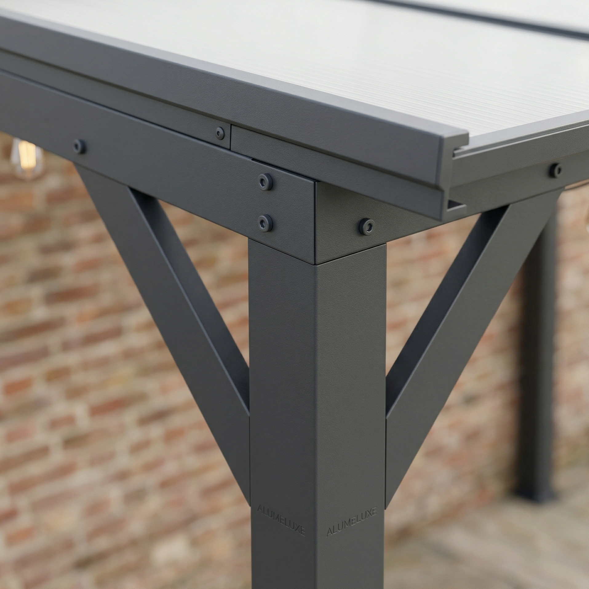 Outdoorhavens Solid Roof Polycarbonate Garden Pergola