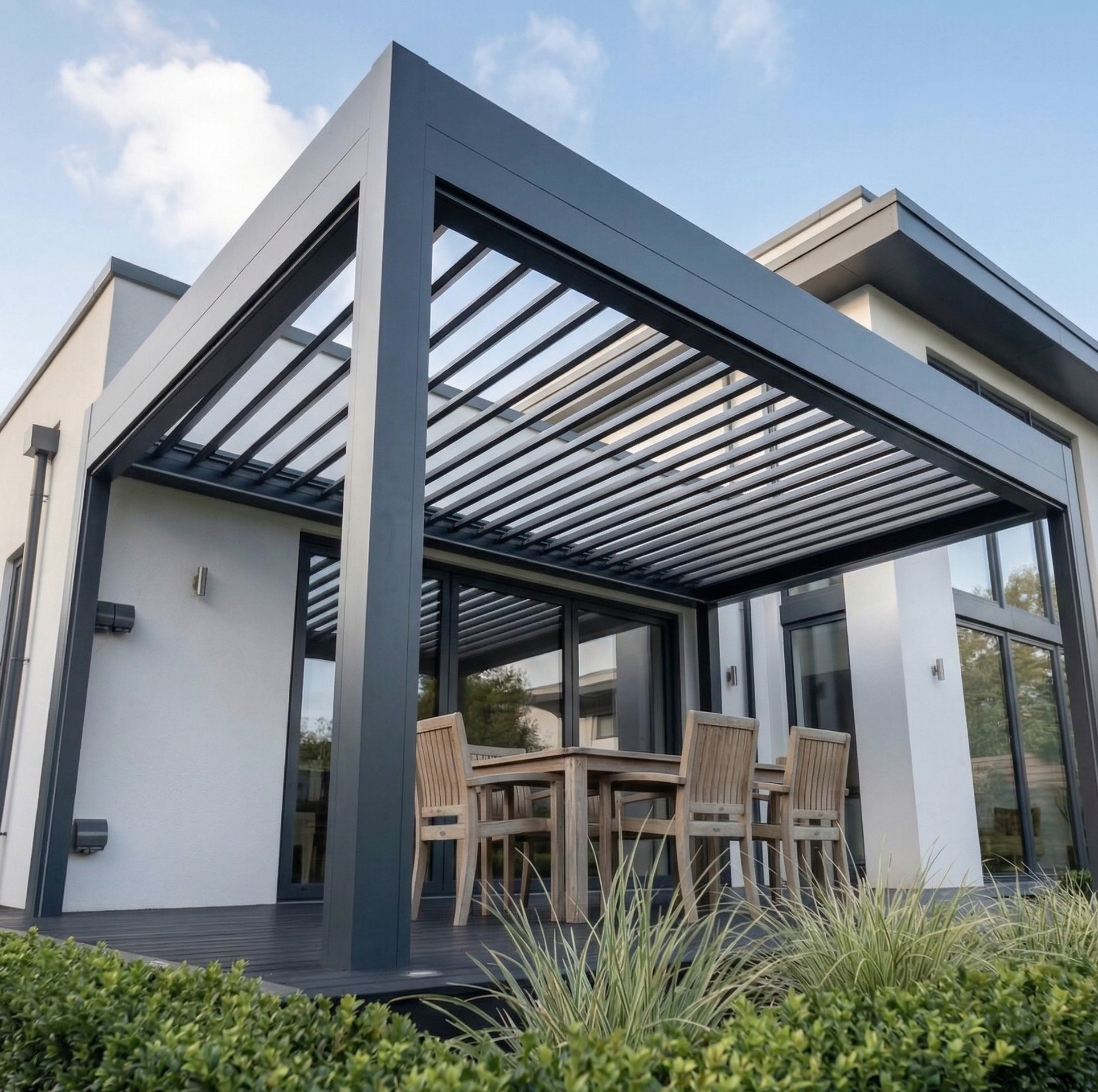 OutdoorHavens Electric Louvred Pergola