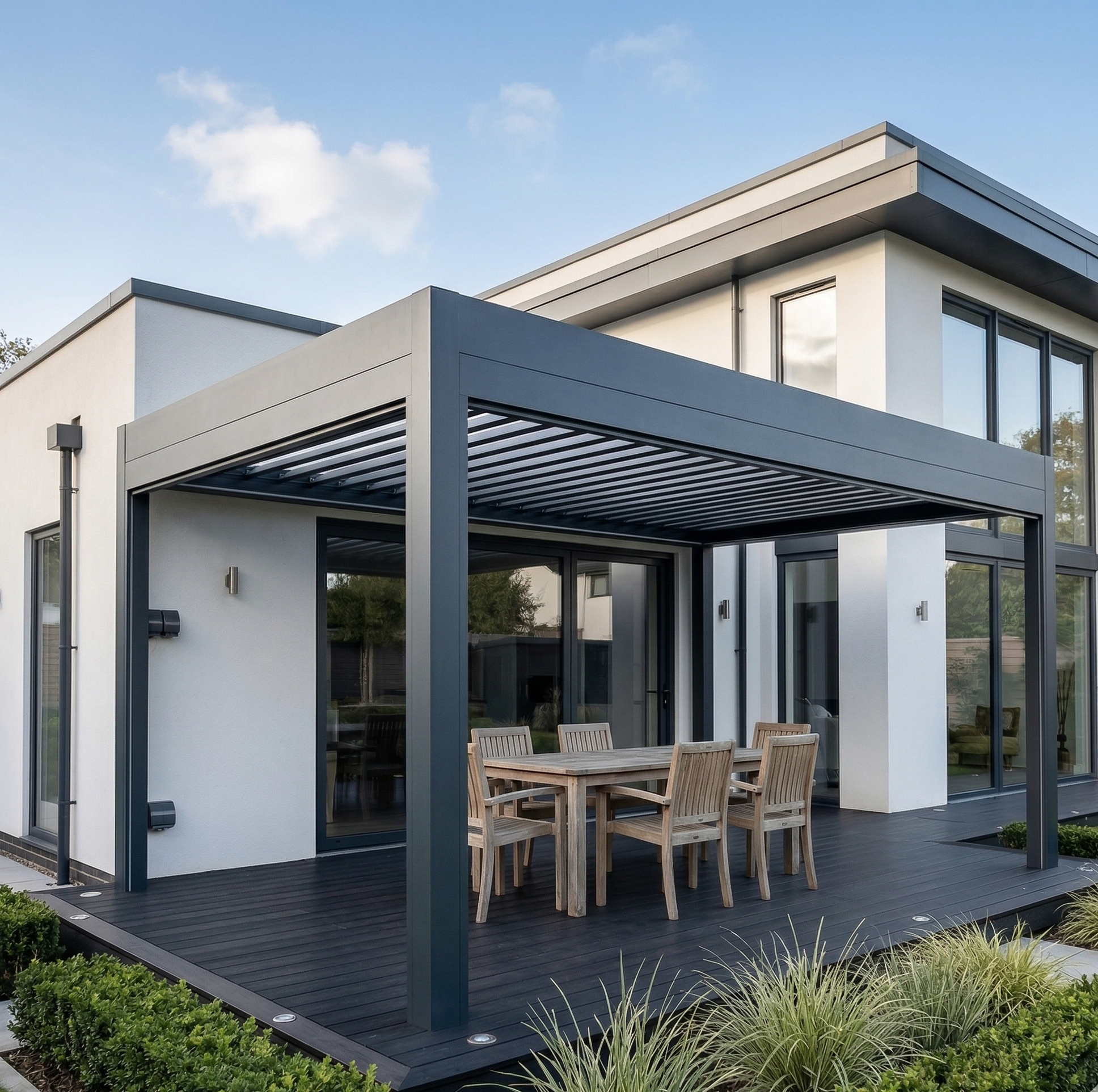 OutdoorHavens Electric Louvred Pergola