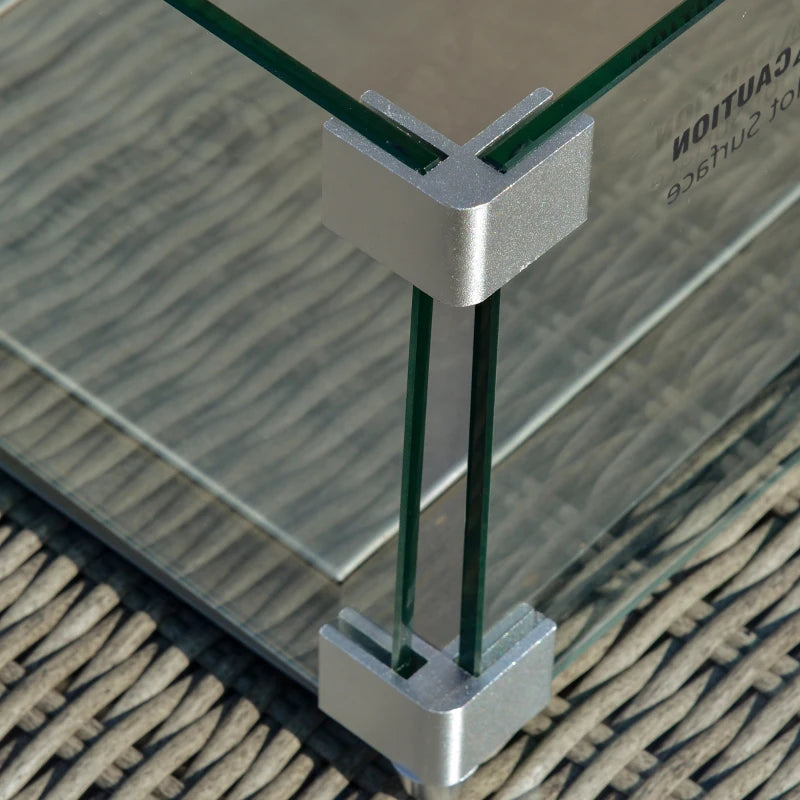 Ember Luxe Firepit Corner Lounge Set