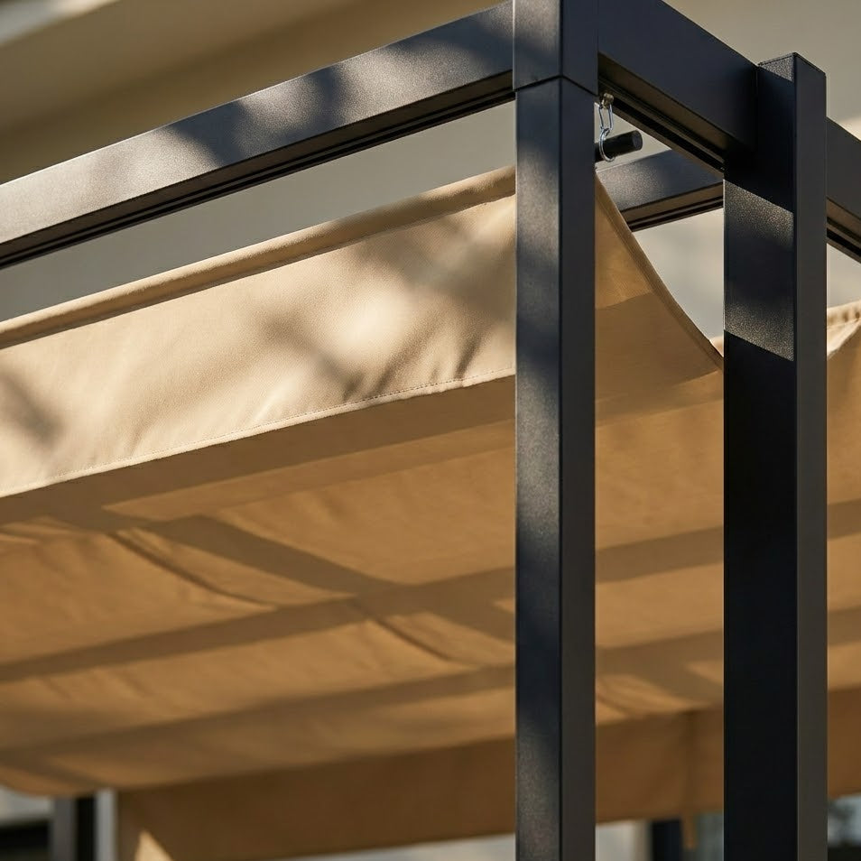 Outdoorhavens Pergola with Retractable Roof