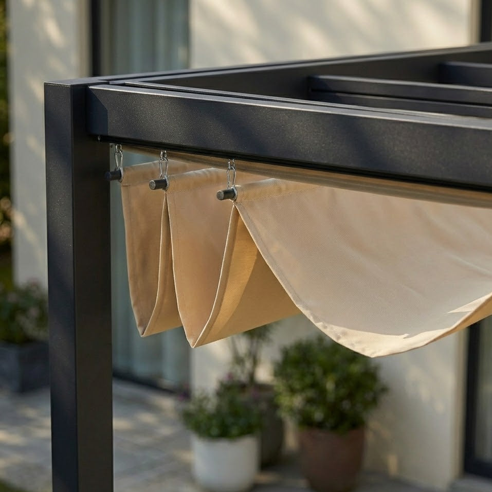 Outdoorhavens Pergola with Retractable Roof