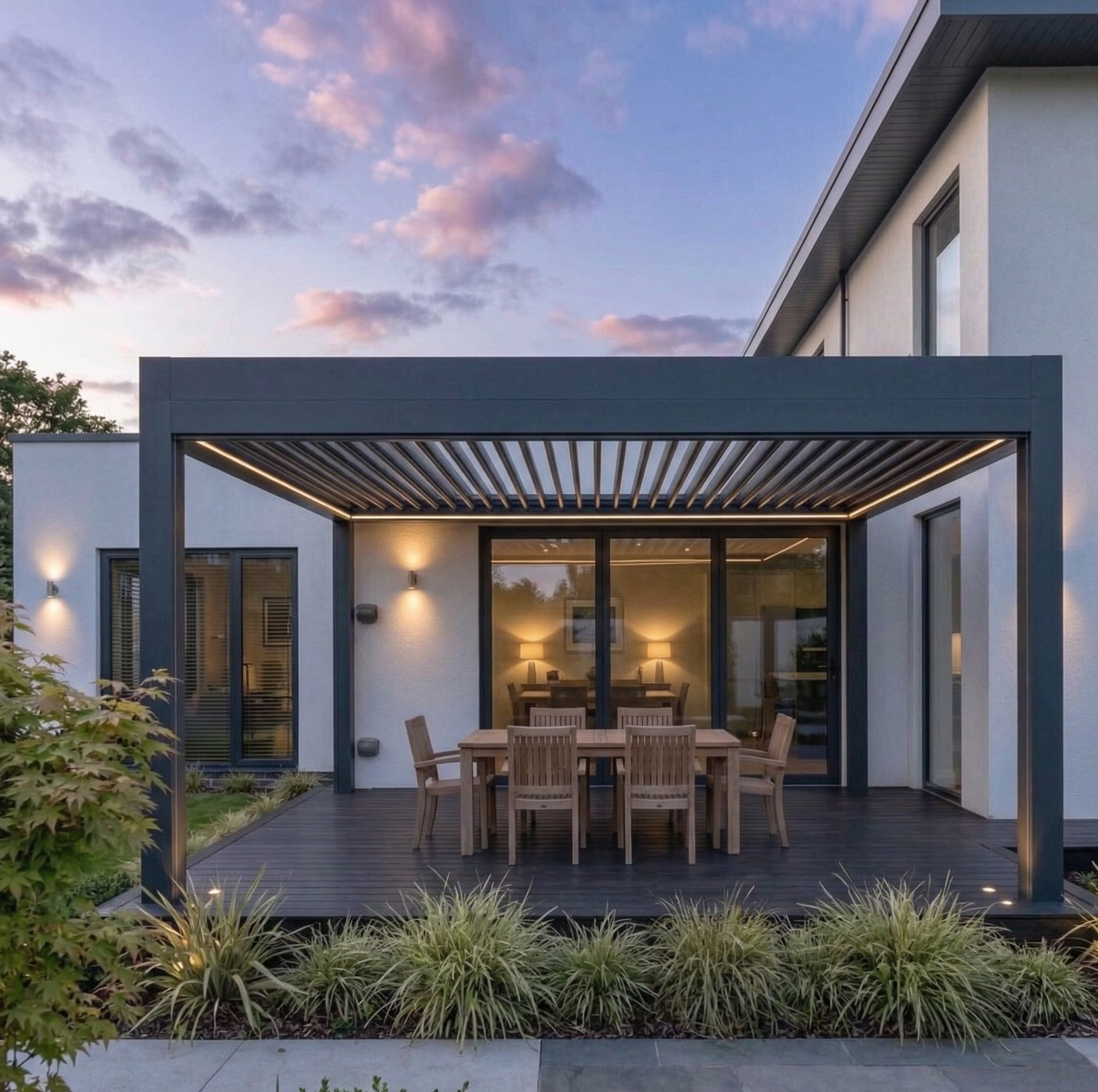 OutdoorHavens Electric Louvred Pergola