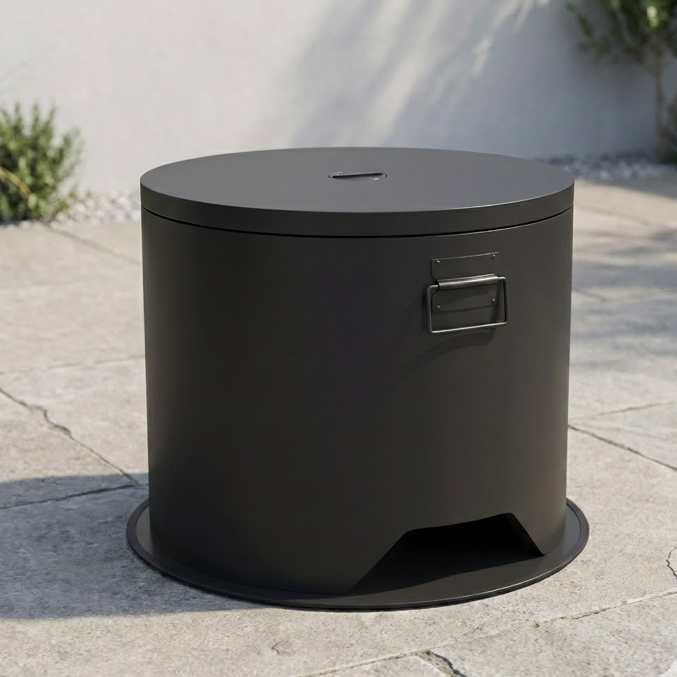 Round Wood Burning Fire Pit